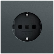 SCHUKO-Steckd. SRK System 70 Anthrazit(lack.) Gira 418073