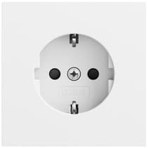 SCHUKO-Steckd. SP SRK System 70 Reinweiß m(lack.) Gira 418372