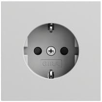 SCHUKO-Steckd. SP SRK System 70 Grau m(lack.) Gira 418376
