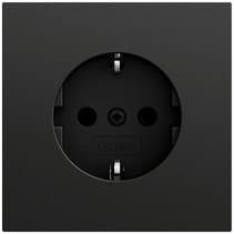 SCHUKO-Steckd. System 70 Schwarz m(lack.) Gira 418874