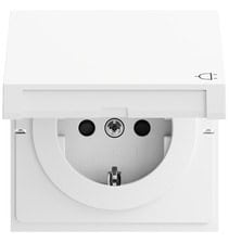 SCHUKO-Steckd. KD + SP System 70 Reinweiß m(lack.) Gira 441472