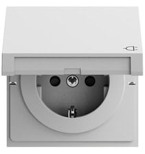SCHUKO-Steckd. KD + SP System 70 Grau m(lack.) Gira 441476