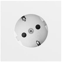 SCHUKO-Steckd. 30° + SP System 70 Reinweiß m(lack.) Gira 441872