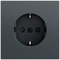 SCHUKO-Steckd. SP System 70 Anthrazit(lack.) Gira 445373