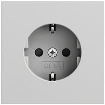 SCHUKO-Steckd. SP System 70 Grau m(lack.) Gira 445376
