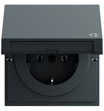 SCHUKO-Steckd. KD System 70 Anthrazit(lack.) Gira 445473