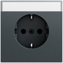 SCHUKO-Steckd. BSF System 70 Anthrazit(lack.) Gira 445773