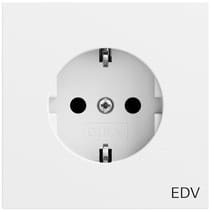 SCHUKO-Steckd. Aufdruck EDV System 70 Reinweiß m(lack.) Gira 445872