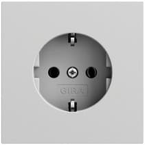 SCHUKO-Steckd. o.Kr. System 70 Grau m(lack.) Gira 446676
