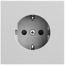 SCHUKO-Steckd. SP o.Kr. System 70 Grau m(lack.) Gira 475576