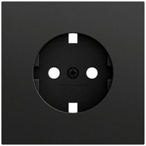 EZ-TL: Abd. SCHUKO-Steckd. System 70 Schwarz m(lack.) Gira 492074