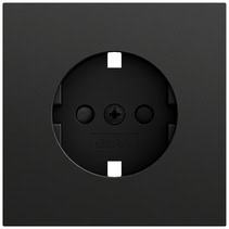 EZ-TL: Abd. SCHUKO-Steckd. SP System 70 Schwarz m(lack.) Gira 492174