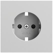 EZ-TL: Abd. SCHUKO-Steckd. SP System 70 Grau m(lack.) Gira 492176