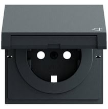 EZ-TL: Abd. SCHUKO-Steckd. KD System 70 Anthrazit(lack.) Gira 492273