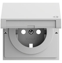 EZ-TL: Abd. SCHUKO-Steckd. KD System 70 Grau m(lack.) Gira 492276