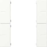 Wippenset 2-fach Tastsenor 4.55 Plus  Reinweiß m Gira 501827