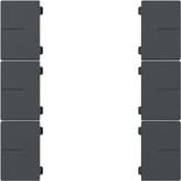Wippenset 3-fach Tastsenor 4.55 Plus  Anthrazit Gira 501928
