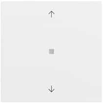 RF Multi Bedienaufs. 1-fach Pfeile KNX System 70 Reinweiß m(lack.) Gira 510572