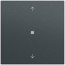 RF Multi Bedienaufs. 1-fach Pfeile KNX System 70 Anthrazit(lack.) Gira 510573