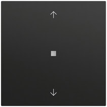 RF Multi Bedienaufs. 1-fach Pfeile KNX System 70 Schwarz m(lack.) Gira 510574