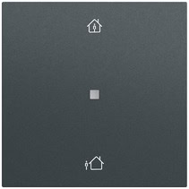 RF Multi Bedienaufs. 1-fach Heizmodus KNX System 70 Anthrazit(lack.) Gira 510673