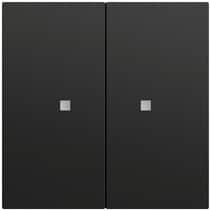 RF Multi Bedienaufs. 2-fach KNX System 70 Schwarz m(lack.) Gira 510774