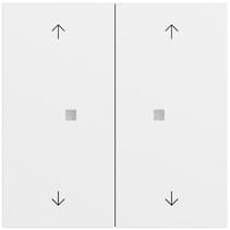 RF Multi Bedienaufs. 2-fach Pfeile KNX System 70 Reinweiß m(lack.) Gira 510872