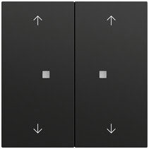 RF Multi Bedienaufs. 2-fach Pfeile KNX System 70 Schwarz m(lack.) Gira 510874