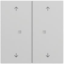 RF Multi Bedienaufs. 2-fach Pfeile KNX System 70 Grau m(lack.) Gira 510876