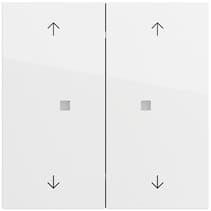 Taster Wippe 2-fach Pfeile OneKNX System 70 Reinweiß Gira 517470
