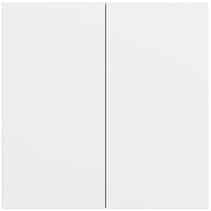 S3000 Bedienaufs. 2-fach System 70 Reinweiß m(lack.) Gira 536272