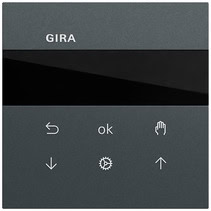 S3000 Jal.-/Schaltuhr Display System 70 Anthrazit(lack.) Gira 536673