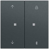 S3000 Jal.-/Schaltuhr BT Pfeile System 70 Anthrazit(lack.) Gira 536773