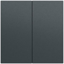 Wippe 2-fach unbedruckt System 70 Anthrazit(lack.) Gira 537073