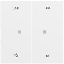 Wippe 2-fach Audiostrg System 70 Reinweiß m(lack.) Gira 538472