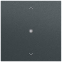 Wippe 1-fach Pfeile Kontrollf. System 70 Anthrazit(lack.) Gira 538873