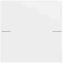 Wippenset 1-fach Tastsenor 4.70  Reinweiß m(lack.) Gira 575172