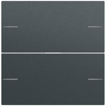 Wippenset 2-fach Tastsenor 4.70  Anthrazit(lack.) Gira 575273