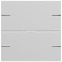 Wippenset 2-fach Tastsenor 4.70  Grau m(lack.) Gira 575276