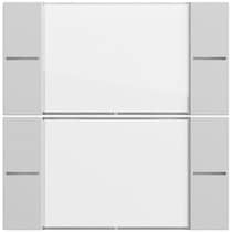 Wippenset 2-fach BSF Tastsenor 4.70  Klar/Grau m(lack.) Gira 577276