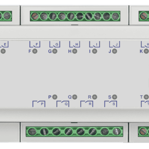 KNX Schaltaktor 24-fach, 12TE REG, 16 A, 230 V AC, Kompakt, 70µF, 10 EVG, Secure MDT AKK-2416.04S