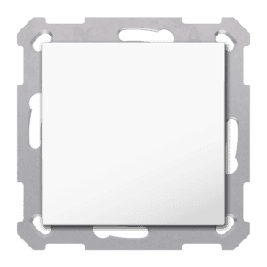 KNX RF+ Taster Light 55 Basic 1-fach, TS, Secure, Reinweiß glänzend, Neutral MDT RF-TAL55B102.01S