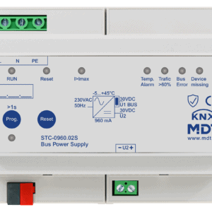 KNX Busspannungsversorgung mit Diagnosefunktion, 6TE REG, 960 mA, Secure MDT STC-0960.02S