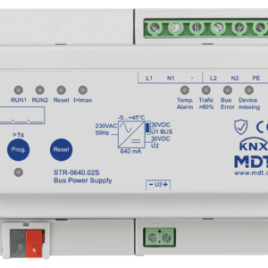 KNX Redundante Busspannungsversorgung mit Diagnose, 6TE REG, 640 mA, Secure MDT STR-0640.02S
