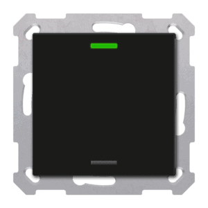 KNX Taster Light 55 1-fach, RGBW, Schwarz matt, Neutral, Secure MDT TAL-5501006.02S