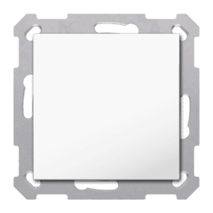 KNX Taster Light 55 Basic 1-fach, Reinweiß glänzend, Neutral, Secure MDT TAL-55B1002.02S