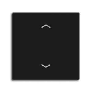 MDT Wippe für KNX Taster Light 55 Basic 1-fach, Schwarz matt, Jalousie MDT TAL-55BW1A06.02