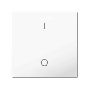 MDT Wippe für KNX Taster Light 55 Basic 1-fach, Reinweiß glänzend, Schalten MDT TAL-55BW1B02.02