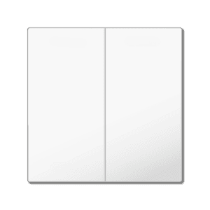 MDT Wippe für KNX Taster Light 55 Basic 2-fach, Reinweiß glänzend, Neutral MDT TAL-55BW2002.02