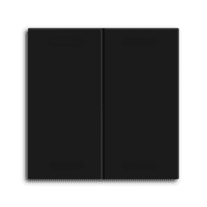 MDT Wippe für KNX Taster Light 55 Basic 2-fach, Schwarz matt, Neutral MDT TAL-55BW2006.02